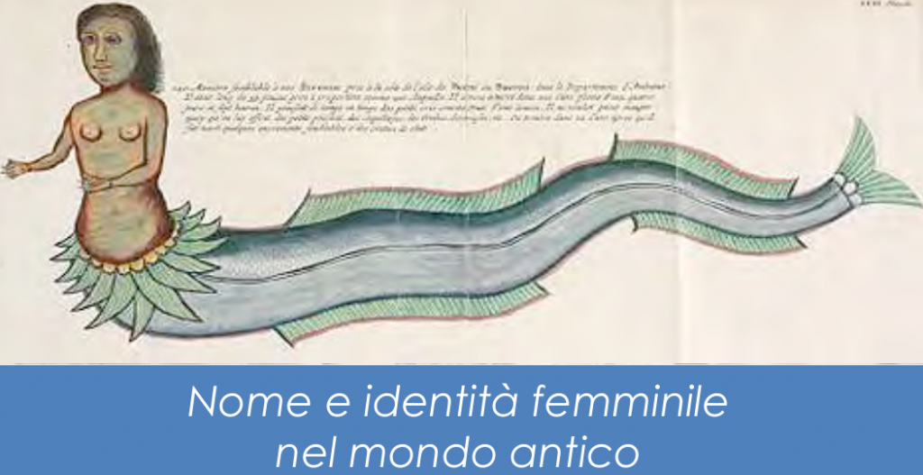 Nome e identità femminile nel mondo antico Studi Umanistici
