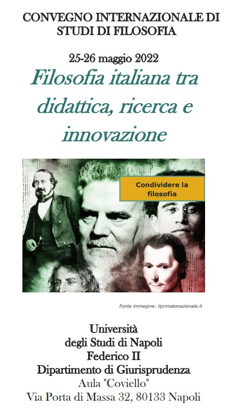 Immagine copertina dell'articolo CONVEGNO INTERNAZIONALE DI STUDI DI FILOSOFIA