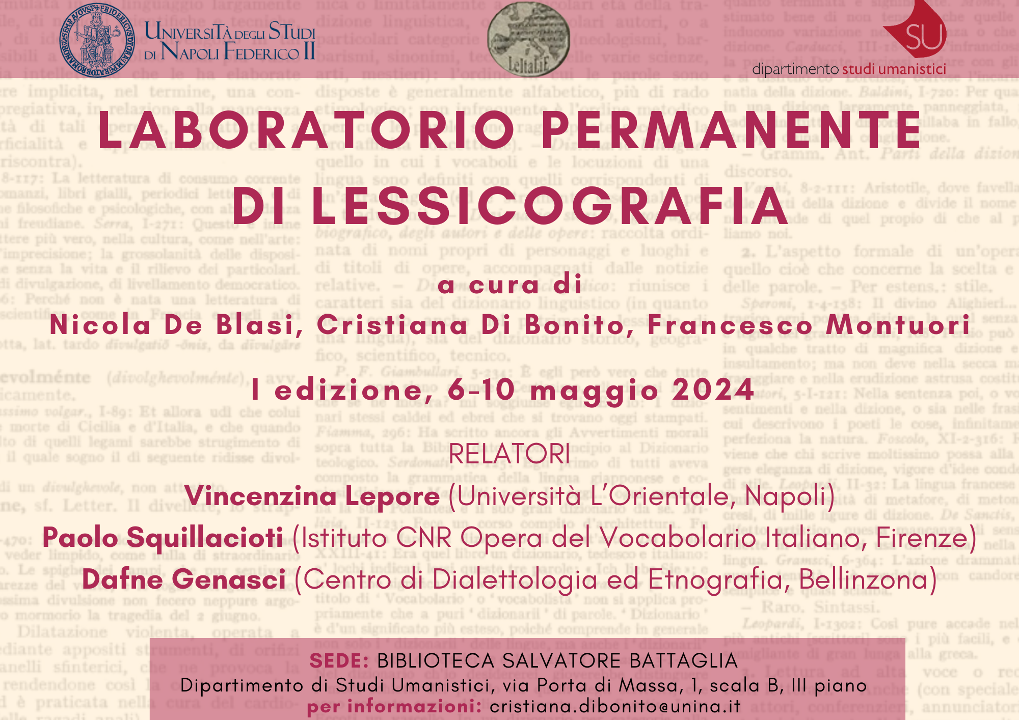 Immagine copertina dell'articolo Prima edizione del Laboratorio Permanente di Lessicografia